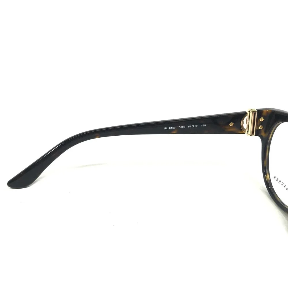 Ralph Lauren Eyeglasses Frames RL6150 5003 Tortoise Round Gold 51-19-140